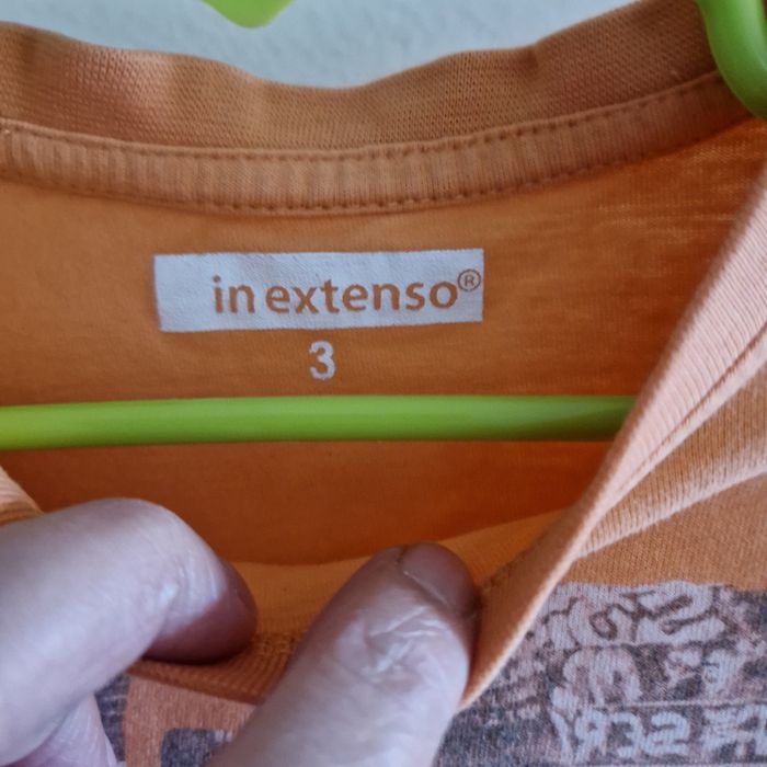 3 ans tee-shirt corail et  blanc - photo numéro 3