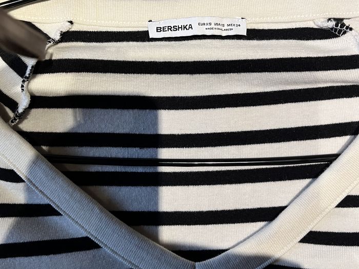 Polo marin manches longues (XS - 34) Bershka - photo numéro 3