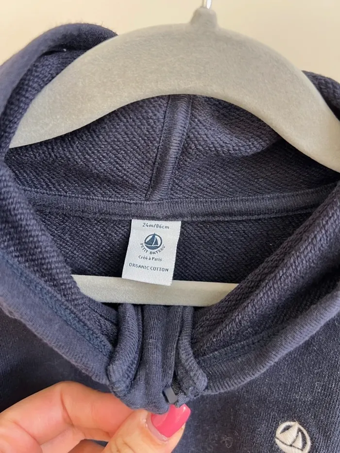 Veste à capuche Petit bateau 24 mois - photo numéro 2