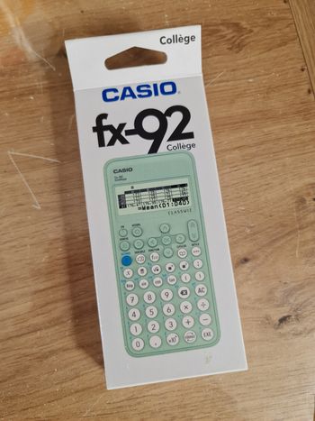 Calculatrice Casio FX 92 collège neuve