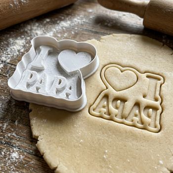 Emporte-pièce I Love Papa - Découpoir Biscuit Fête des Pères