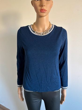 Pull bleu marine pailleté LolaLiza taille française 38 TBE (taille petit)