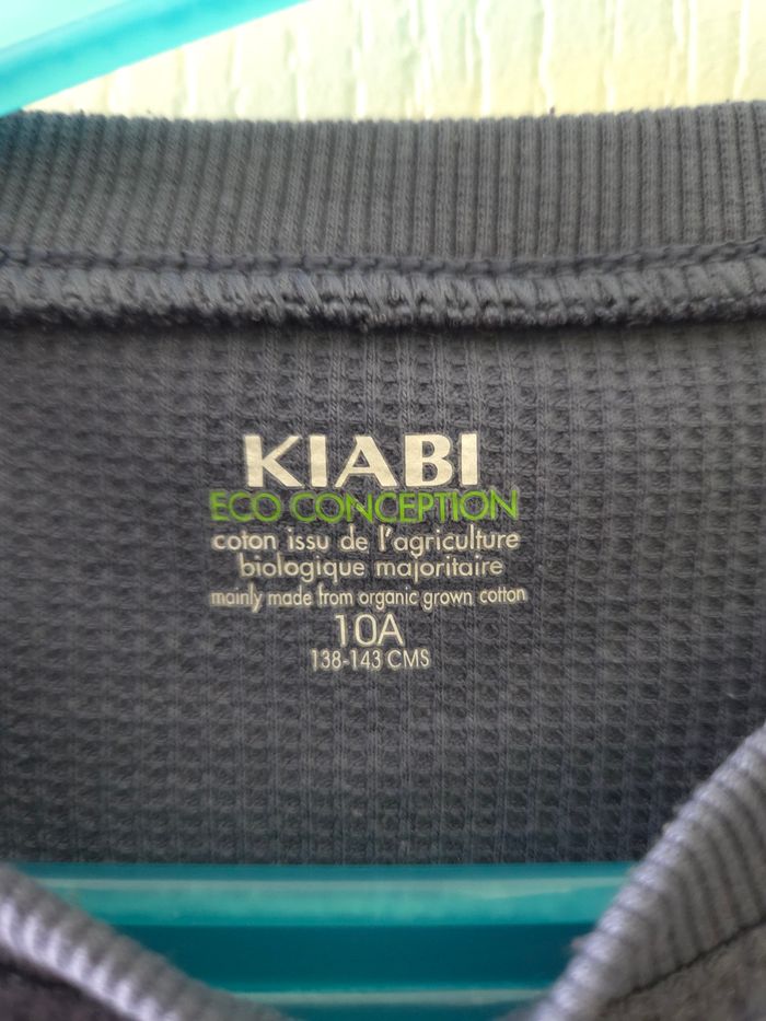 T-shirt bleu à motif Taille 10 ans - photo numéro 4