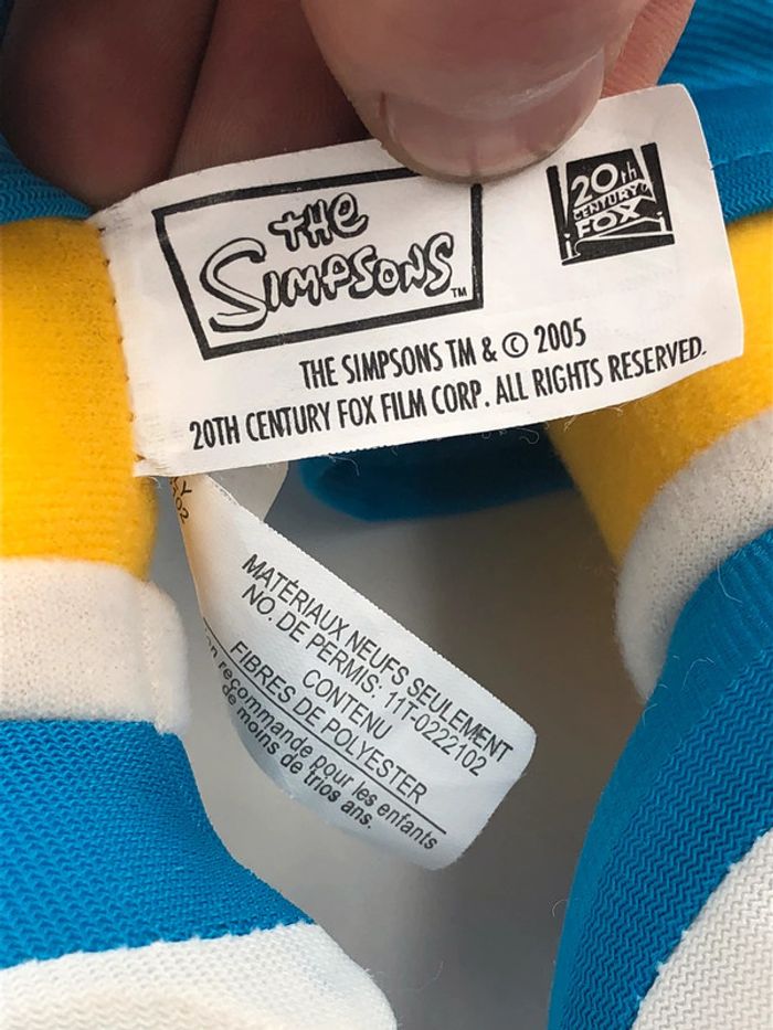 Peluche Grande taille 45 cm Bart Simpson 2005 - photo numéro 5