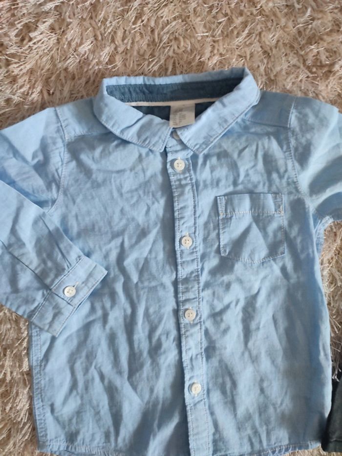 Lot chemise et pantalon 9/12 mois - photo numéro 3