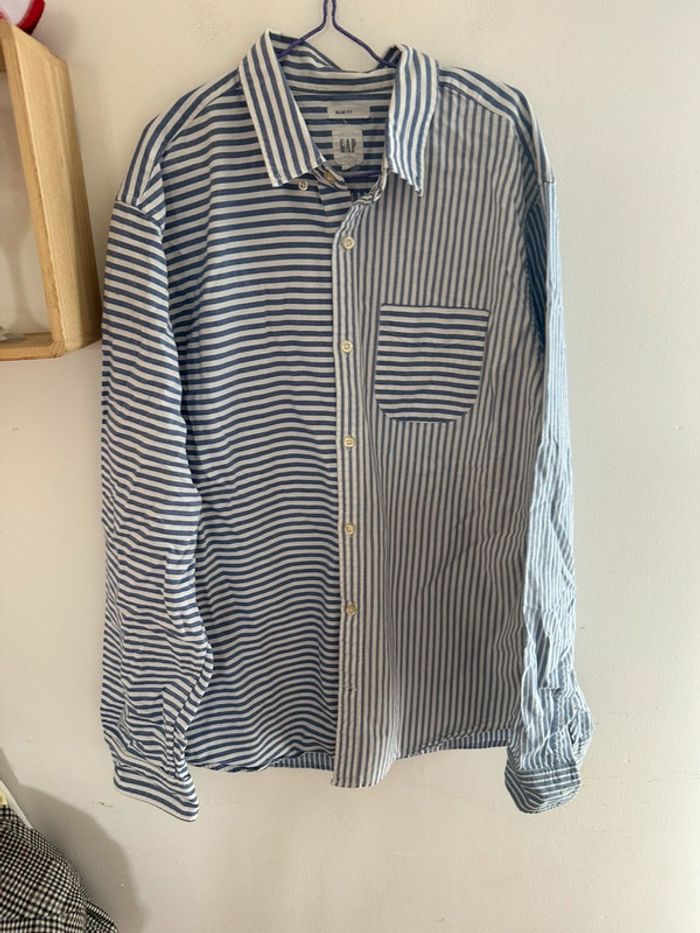 Chemise à rayure homme gap taille L