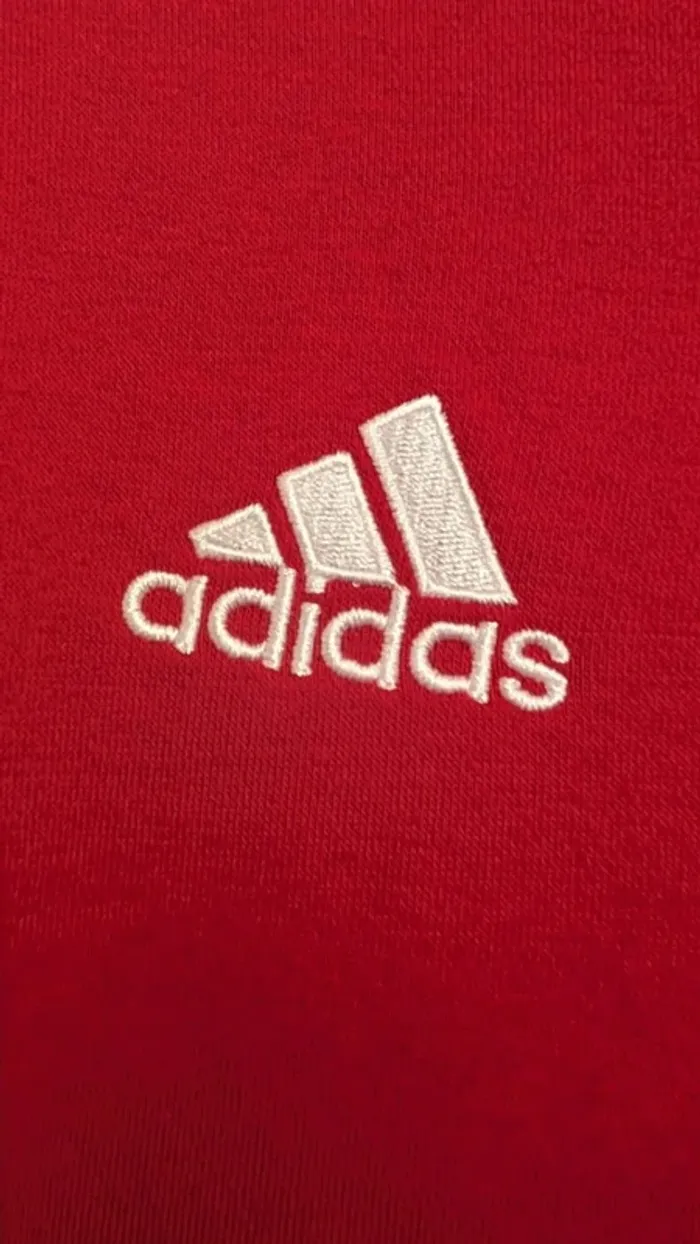 Hoodie Adidas Core 18 Rouge Logo Brodé – Taille L – Style Sportswear/Streetwear - photo numéro 2