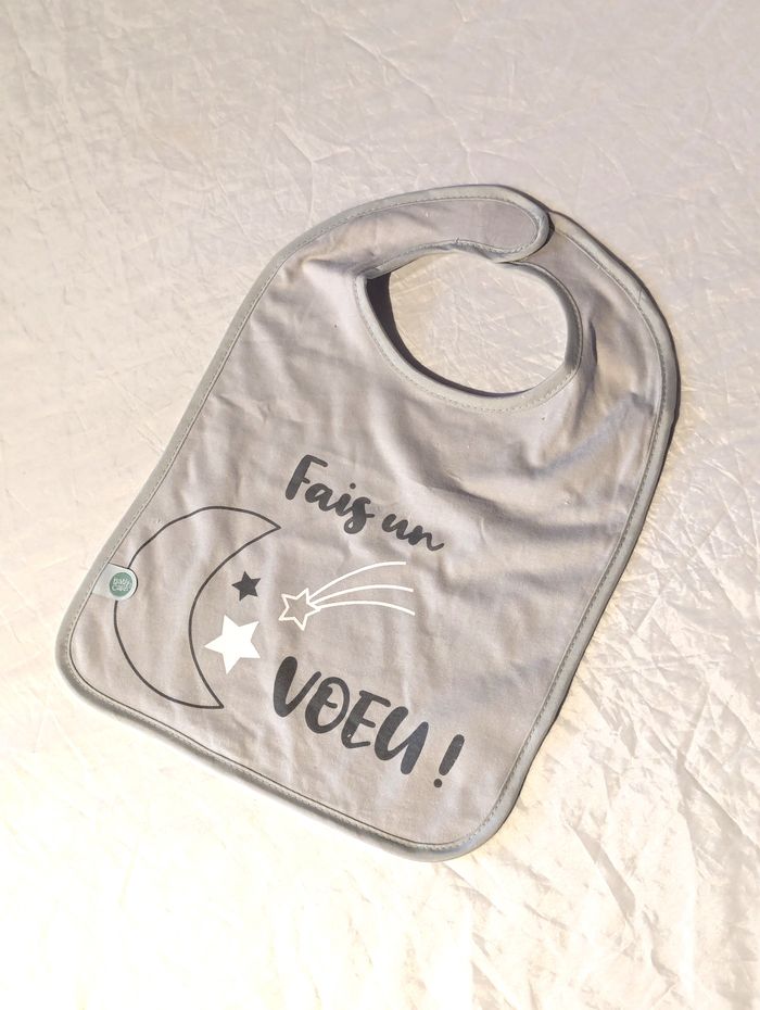 Bavoirs Ecritures Bonheur Cœurs Fais Vœu Lune Etoiles Jour Chance Scratch Accessoire Enfants Bébés - photo numéro 4