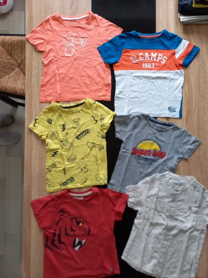 Lot de 6 tee-shirts garçons 4 ans - photo numéro 4