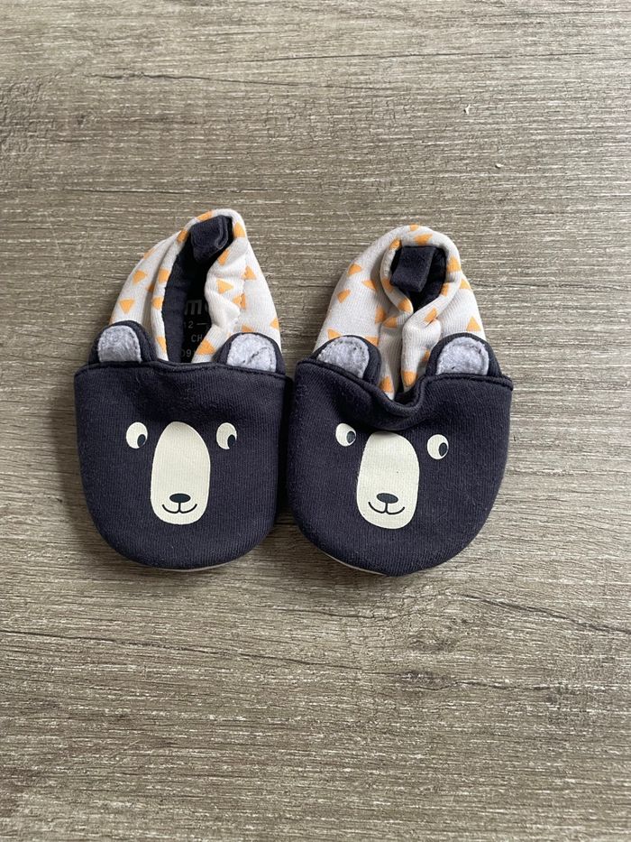 Lot 2 paires chaussons bébé - photo numéro 4