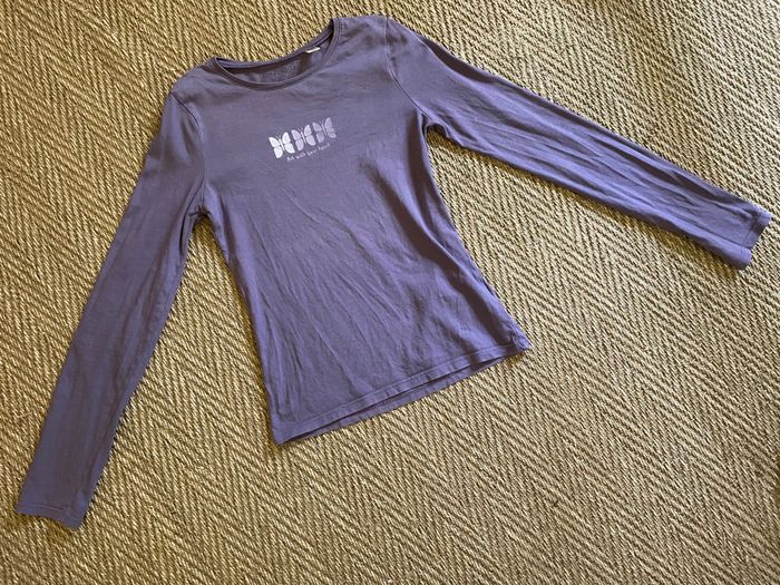 T-shirt violet « papillons » Okaidi 14 ans