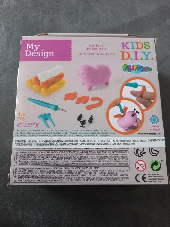 Kit creatif my design kids diy fluffables hamster - photo numéro 2