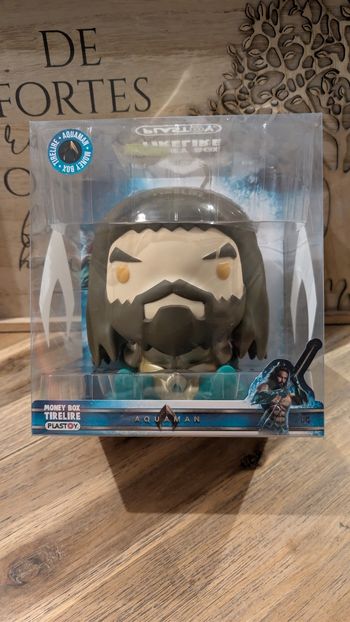 Figurine tirelire Aqua Man plastoy