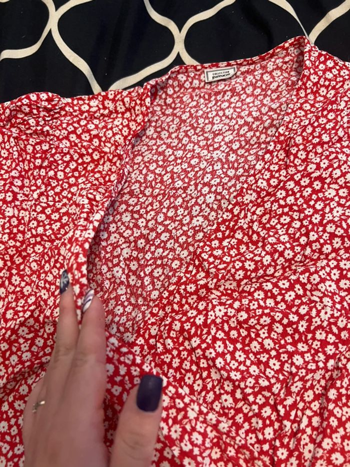 Robe portefeuille rouge Pimkie taille 38 - photo numéro 3