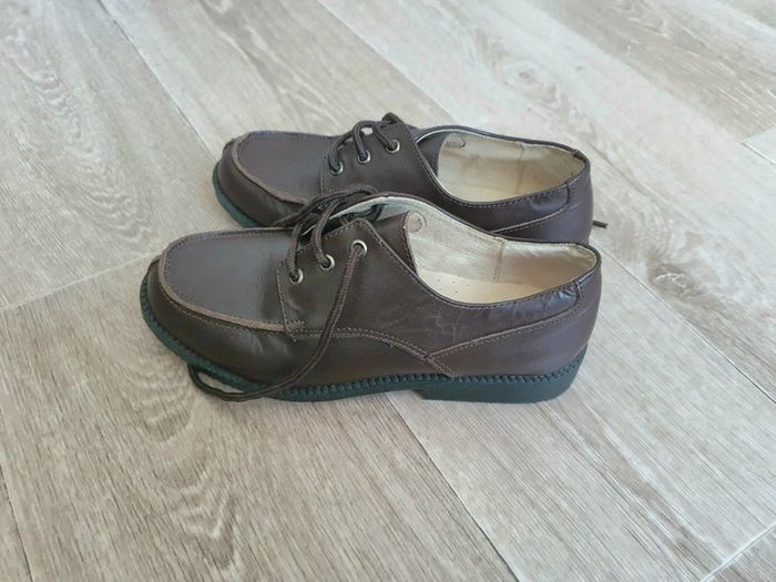 Chaussures de cérémonie taille 34 marrons - photo numéro 3