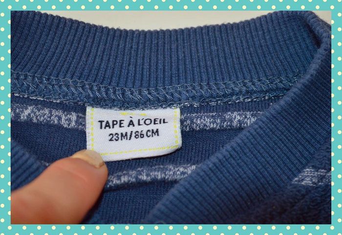 Gilets zippe Tape à l'œil marine taille 18-24 mois / 86 cm - photo numéro 4