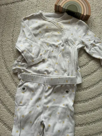 Pyjama 2 pièces blanc