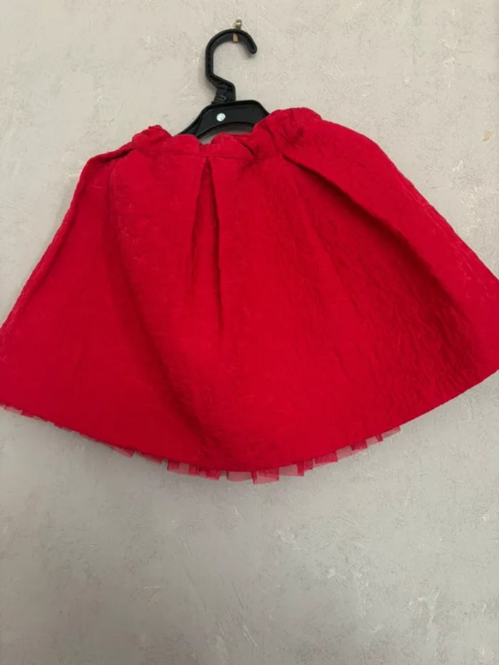 Jupe rouge fille - neuve - photo numéro 4