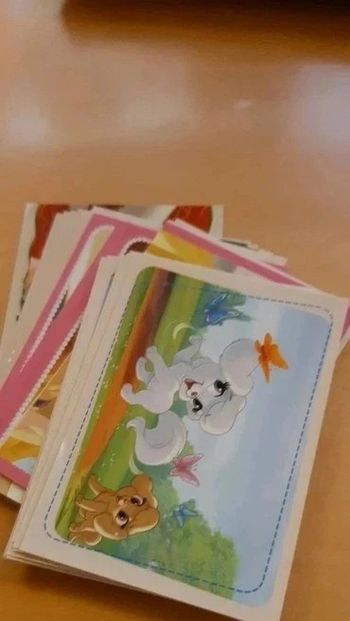 Lot de 10 images panini palace pets