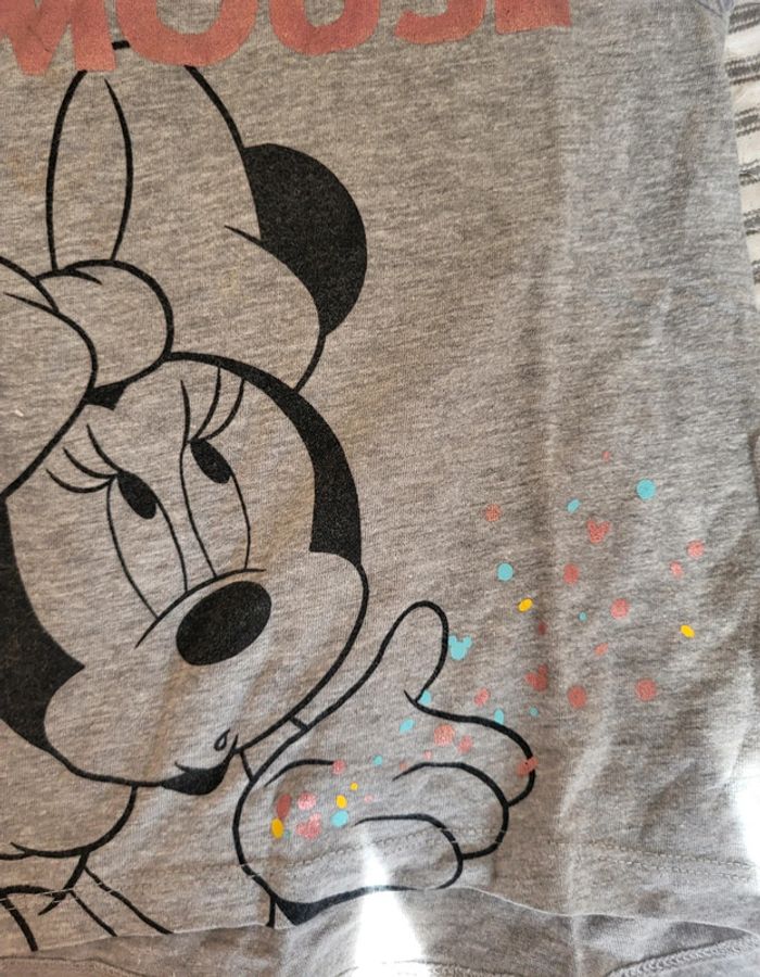 Tee shirt gris minnie 2 ans - photo numéro 2