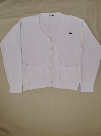 Gilet Lacoste Vintage 100% Coton - Made in France taille 42