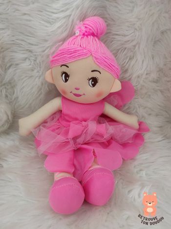 Poupée de chiffon Ballerine Rose Toi-Toys
