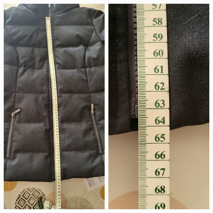 Esprit Doudoune TL/T40-Grise-Capuche Imitation Fourrure Détachable-Coupe Droite avec Plumes - photo numéro 8