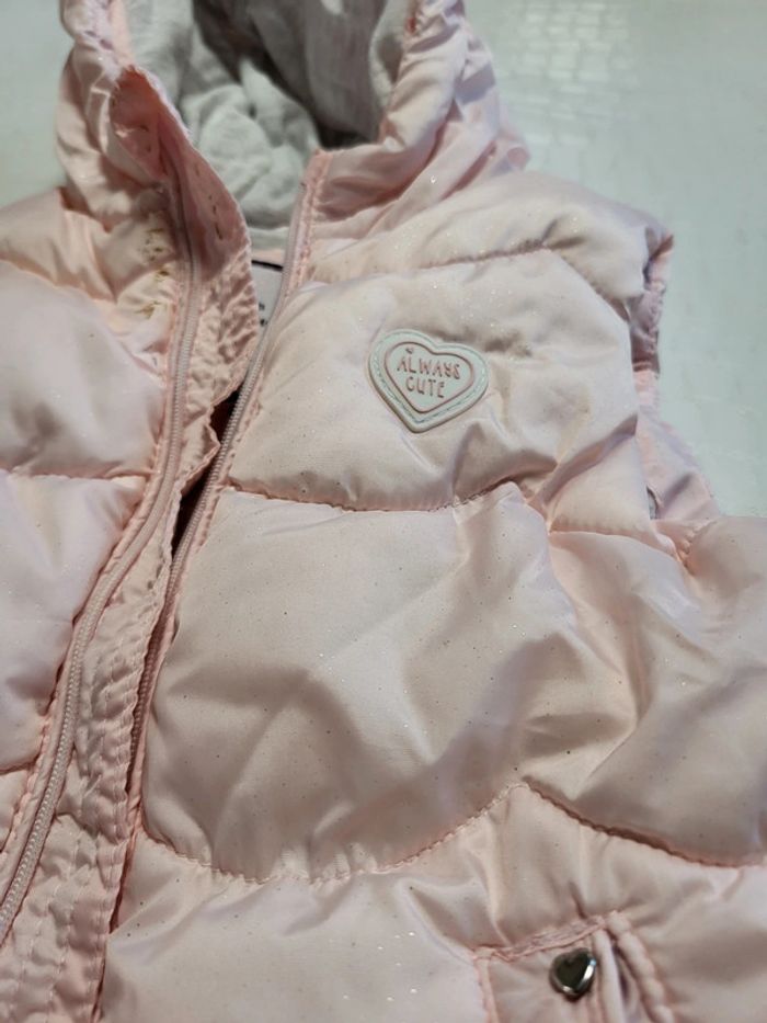 Doudoune sans manches rose - photo numéro 2