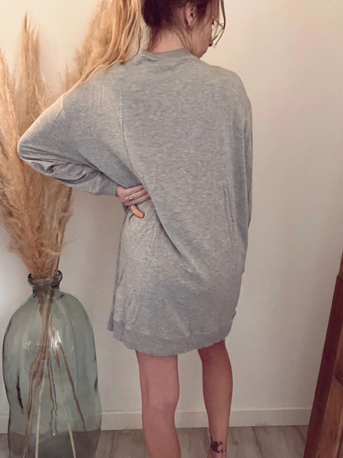 Magnifique robe allaitante grise oversize sweat-shirt boob neuve M - photo numéro 5