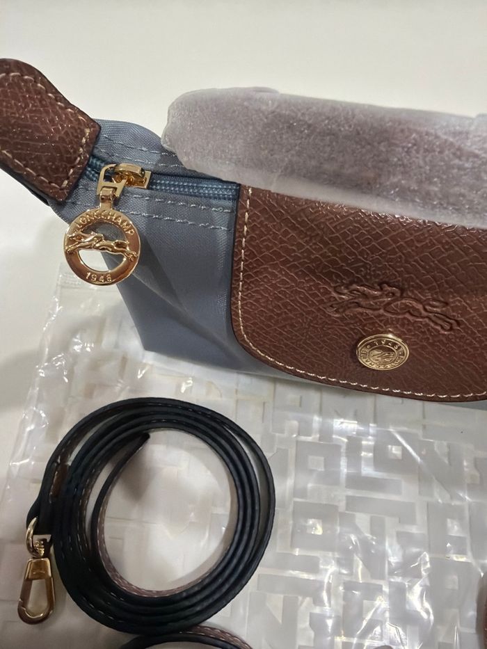 Sac longchamp gris - photo numéro 3