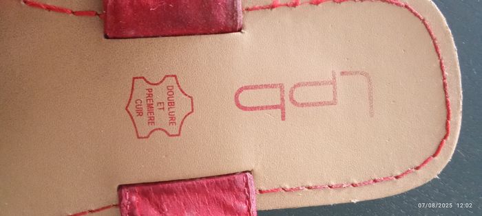 Sandales Les Petites Bombes nubuck rouge - photo numéro 2