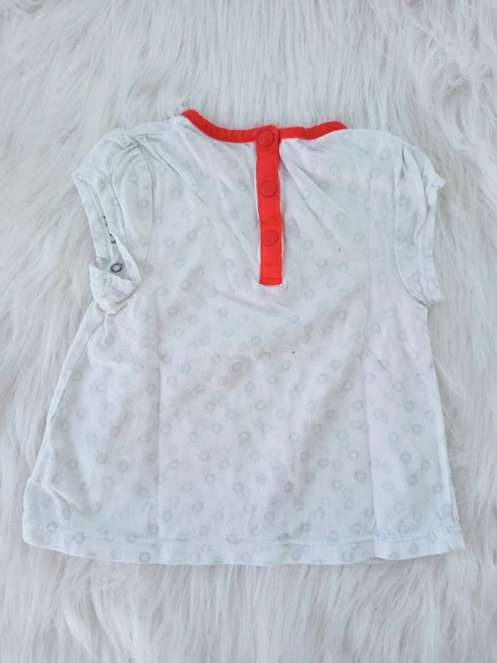 T shirt avec coquelicots 9 mois -71cm N*0198 - photo numéro 3