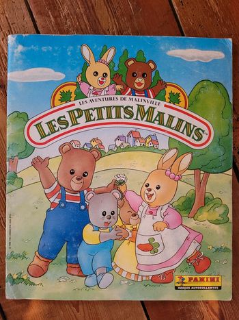 RARE Album Panini complet Les Petits Malins Malinville autocollants stickers Vintage