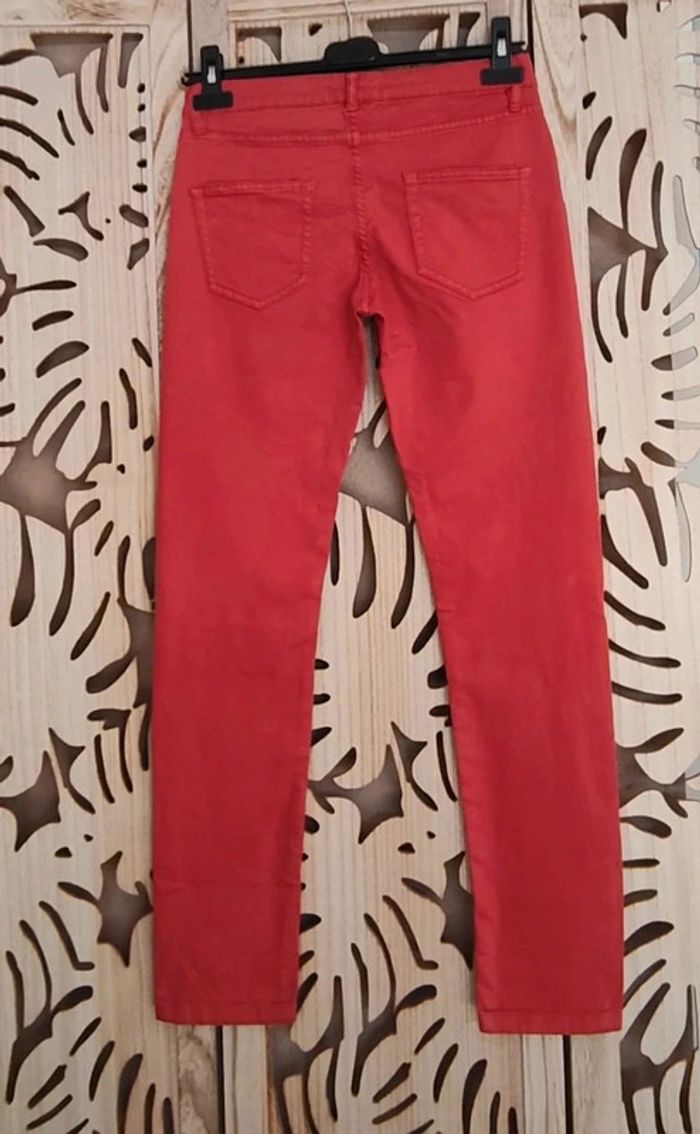 Pantalon skinny corail / rouge Cop Copine - photo numéro 8
