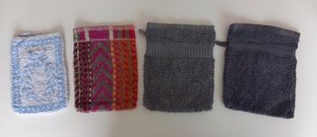 Lot gants de toilette lot 3