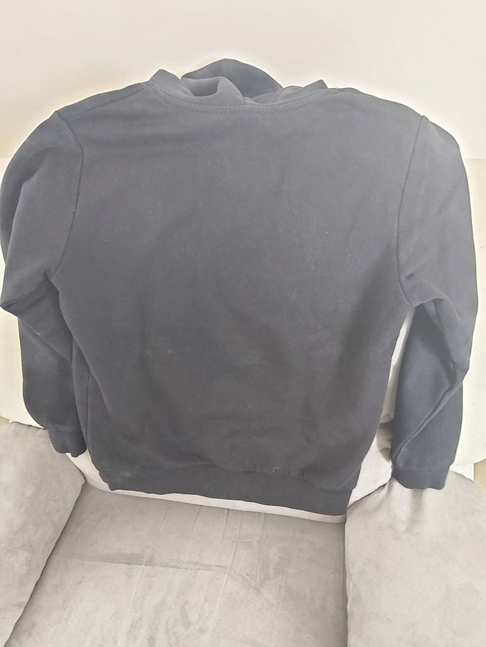 Sweat à capuche noir XXS 12 ans - photo numéro 3