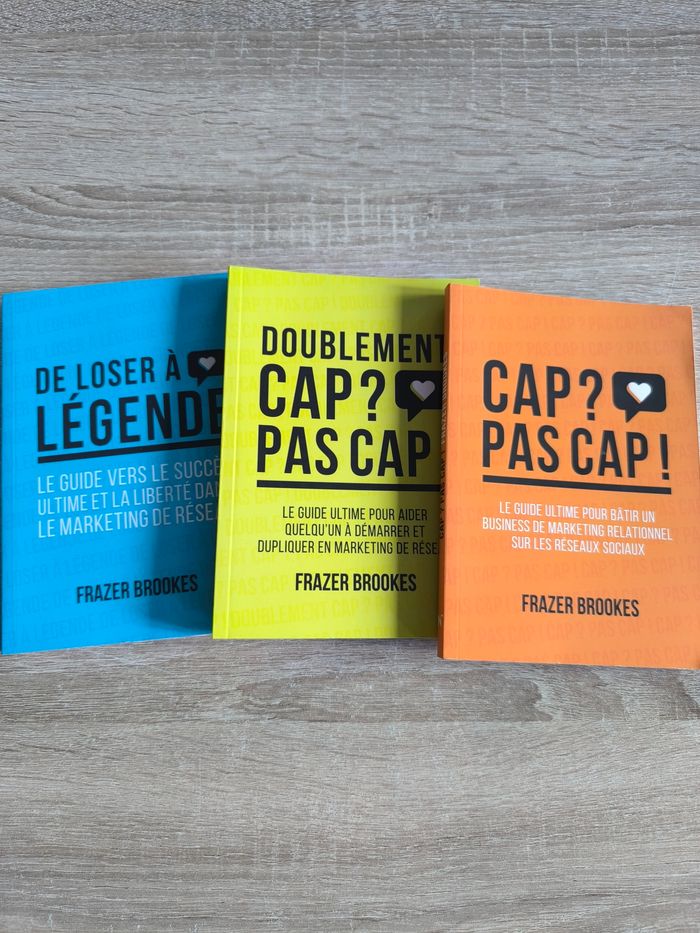 Trio de livres Frazer brookes