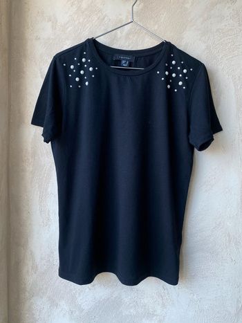 T-shirt noir perlé Atmosphere 38