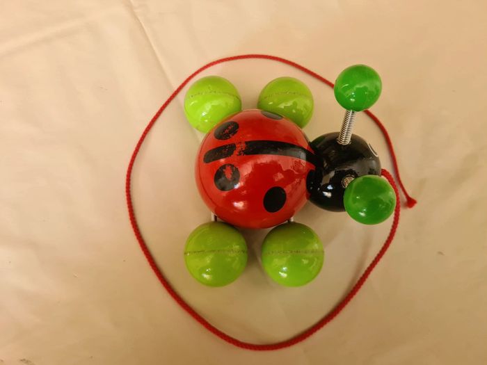 Coccinelle à tirer Vilac bois - photo numéro 2