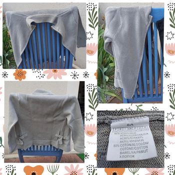 gilet a fermeture éclair gris 6 ans in extenso