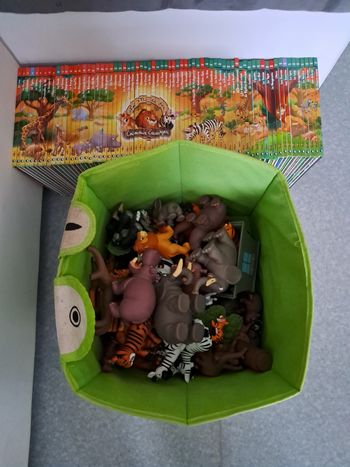 Lot livres et animaux de la collection le monde des animaux sauvage