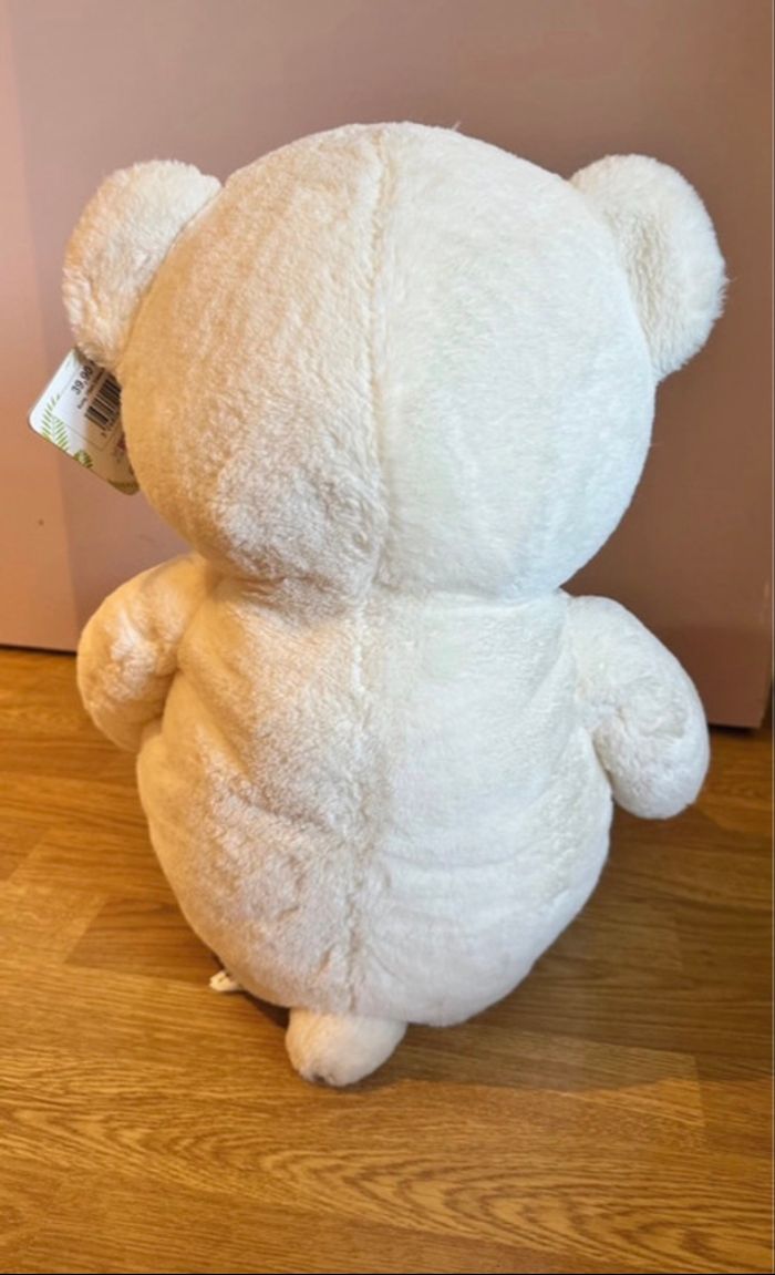 Peluche Gipsytoys Ours crème - 67cm - neuf avec étiquette - photo numéro 5