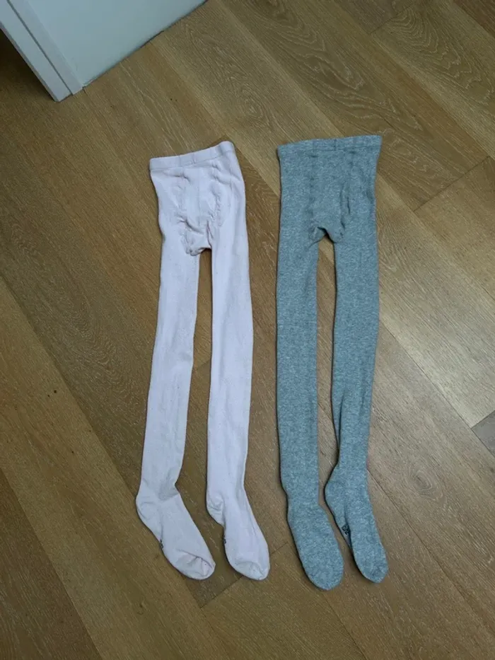 Lot de deux collant fille 10-12 ans - photo numéro 2