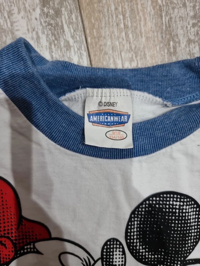 Tee-shirt Mickey Minnie #orianablfille10ans - photo numéro 3