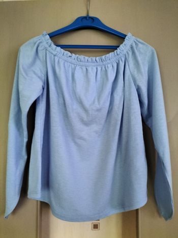 Chemise bleu ciel Bershka