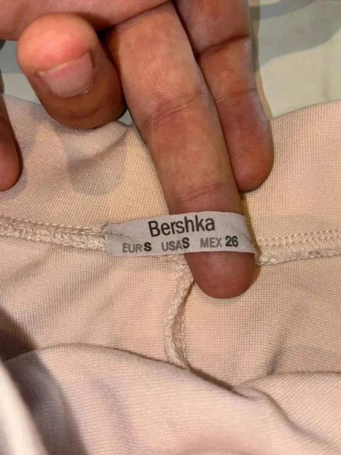 Jupe rose poudré plissée – Bershka – Taille S - photo numéro 2