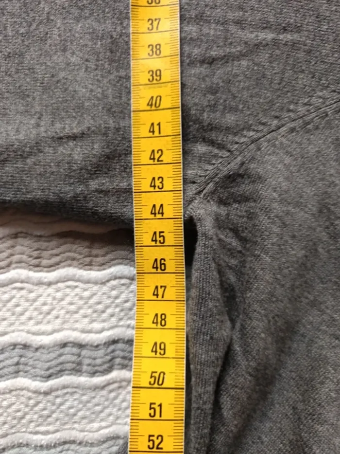 Pull fin gris viscose/coton, t.S - photo numéro 9