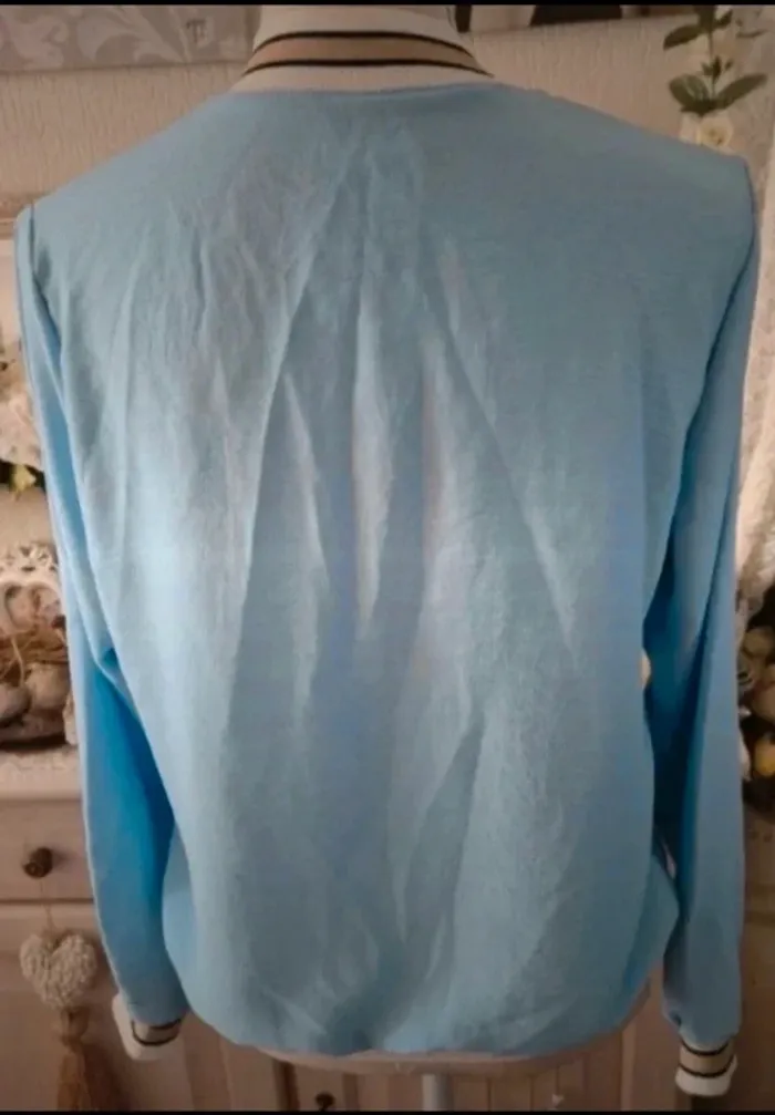 Veste fine bleu ciel Tendance Paris Taille 40 Neuve - photo numéro 3