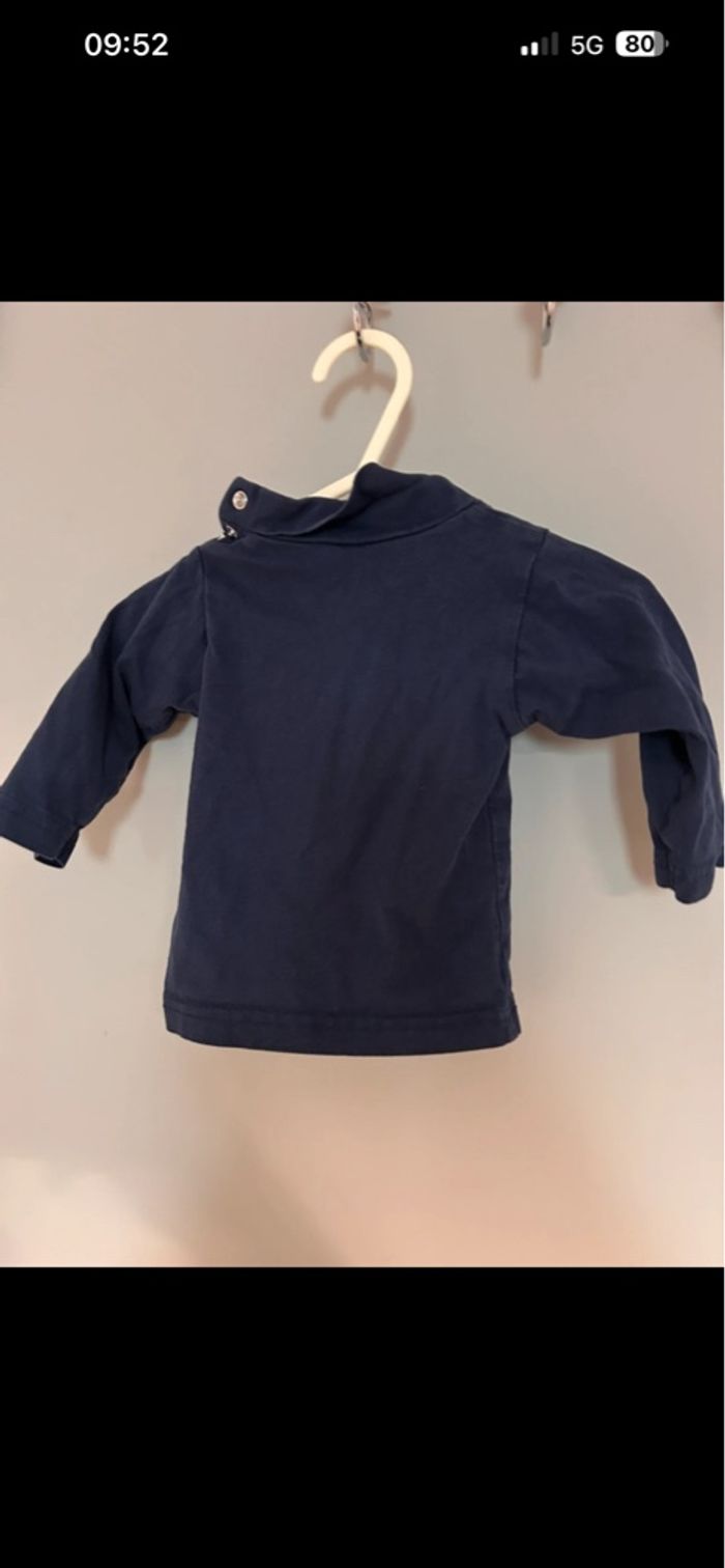 Pull col roulé  3-6 mois bébé garçon - photo numéro 3