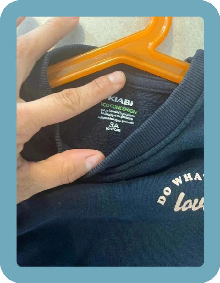 Joli sweat 3 ans kiabi - photo numéro 3